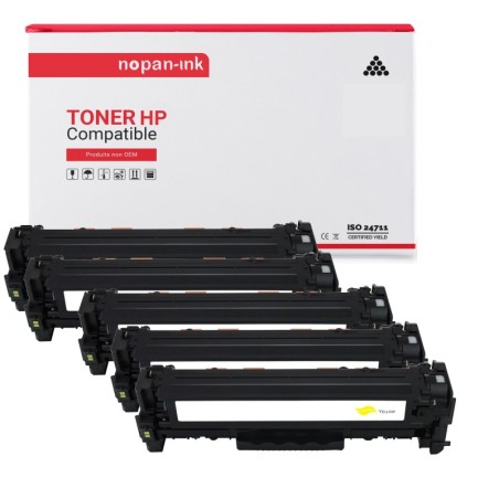 HP-CE410X (x2) + CE411A + CE413A + CE412A-Noir x2 + Cyan + Magenta + Jaune-PK5