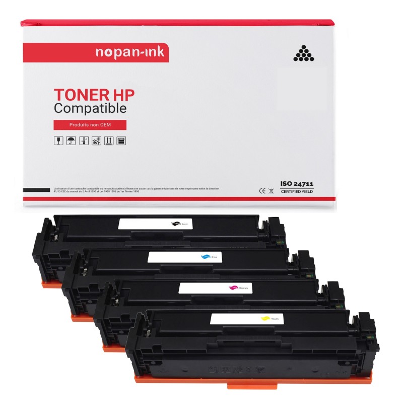 HP-CF400X + CF401X + CF403X + CF402X-Noir + Cyan + Magenta + Jaune-PK4