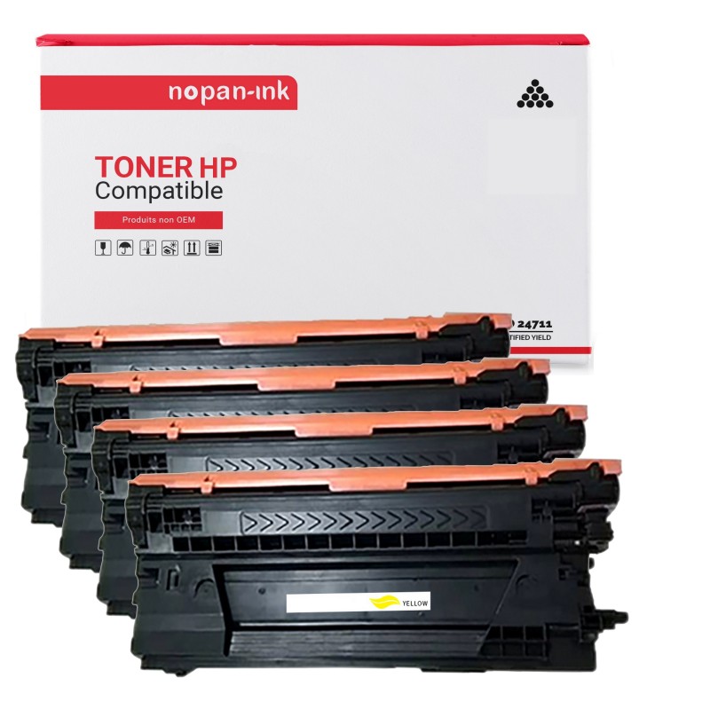 HP-CF450A + CF451A + CF453A + CF452A-Noir + Cyan + Magenta + Jaune-PK4