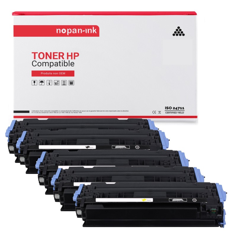 HP-Q6000A (x2) + Q6001A + Q6003A + Q6002A-Noir x2 + Cyan + Magenta + Jaune-PK5