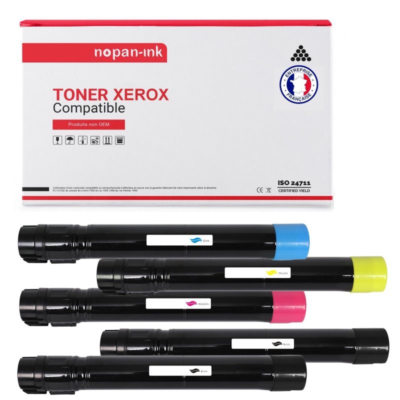 XEROX-106R01439 106R1439-Noir x2 + Cyan + Magenta + Jaune-PK5