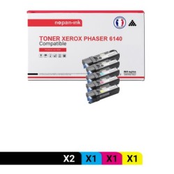 XEROX-106R01480 106R1480-Noir x2 + Cyan + Magenta + Jaune-PK5