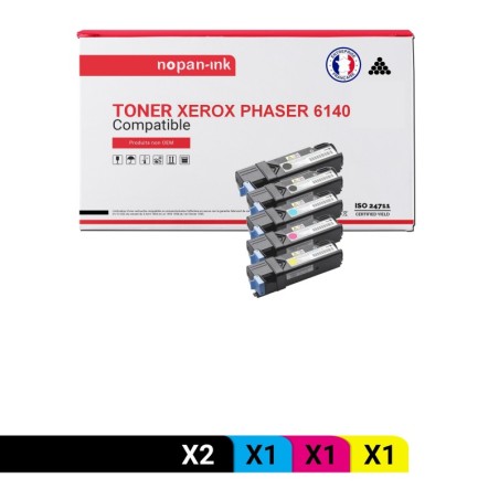 XEROX-106R01480 106R1480-Noir x2 + Cyan + Magenta + Jaune-PK5
