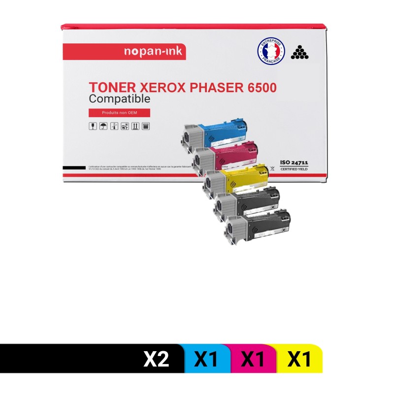 XEROX-106R01597 106R1597-Noir x2 + Cyan + Magenta + Jaune-PK5