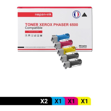 XEROX-106R01597 106R1597-Noir x2 + Cyan + Magenta + Jaune-PK5