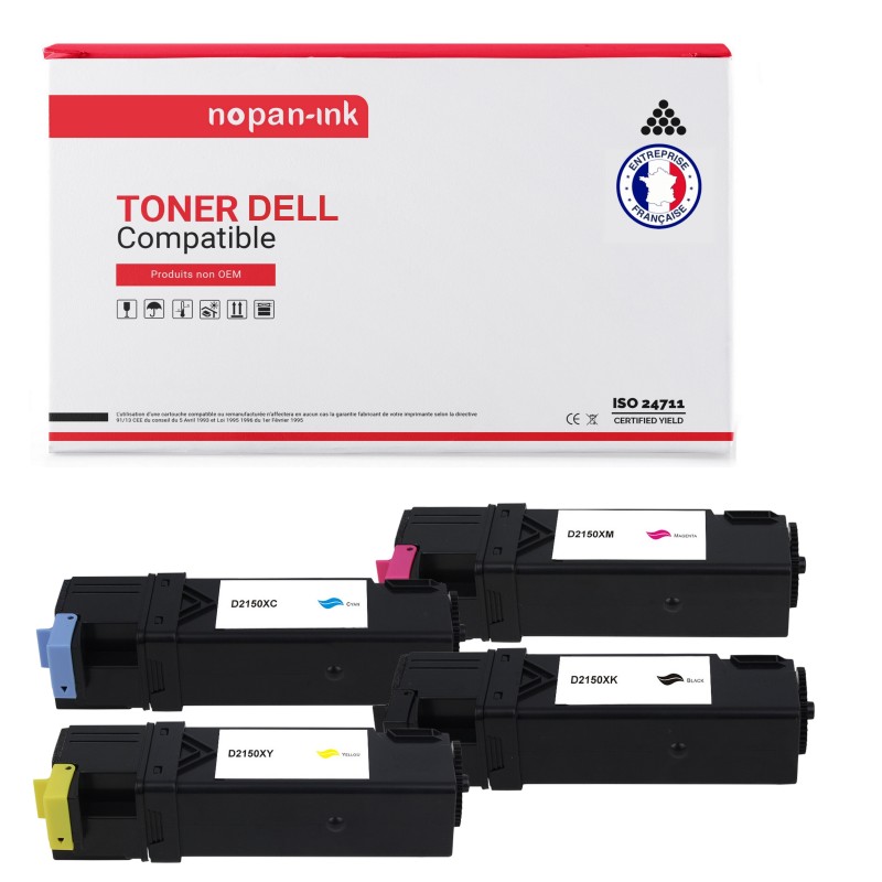 DELL-593-11040-Noir + Cyan + Magenta + Jaune-PK4
