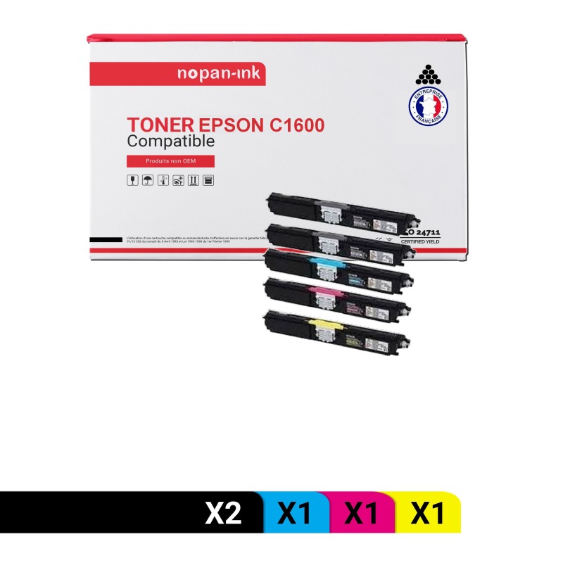 EPSON-C13S050557-Noir x2 + Cyan + Magenta + Jaune-PK5