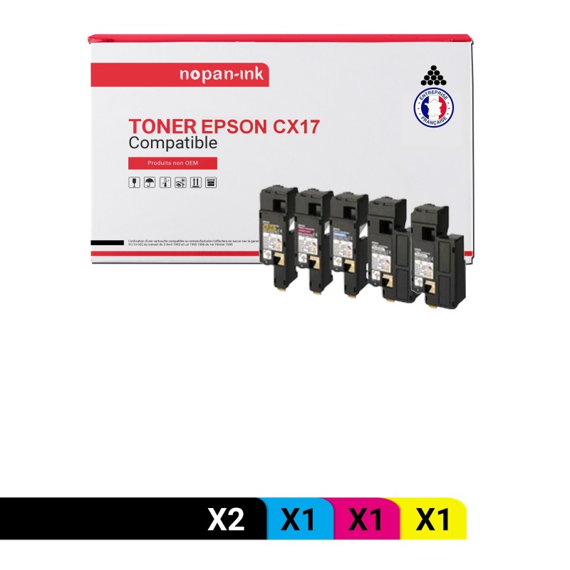 EPSON-C13S050614-Noir x2 + Cyan + Magenta + Jaune-PK5