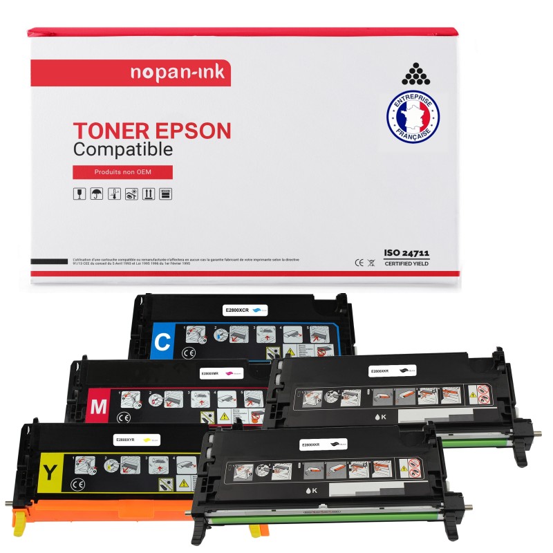 EPSON-C13S051161-Noir x2 + Cyan + Magenta + Jaune-PK5