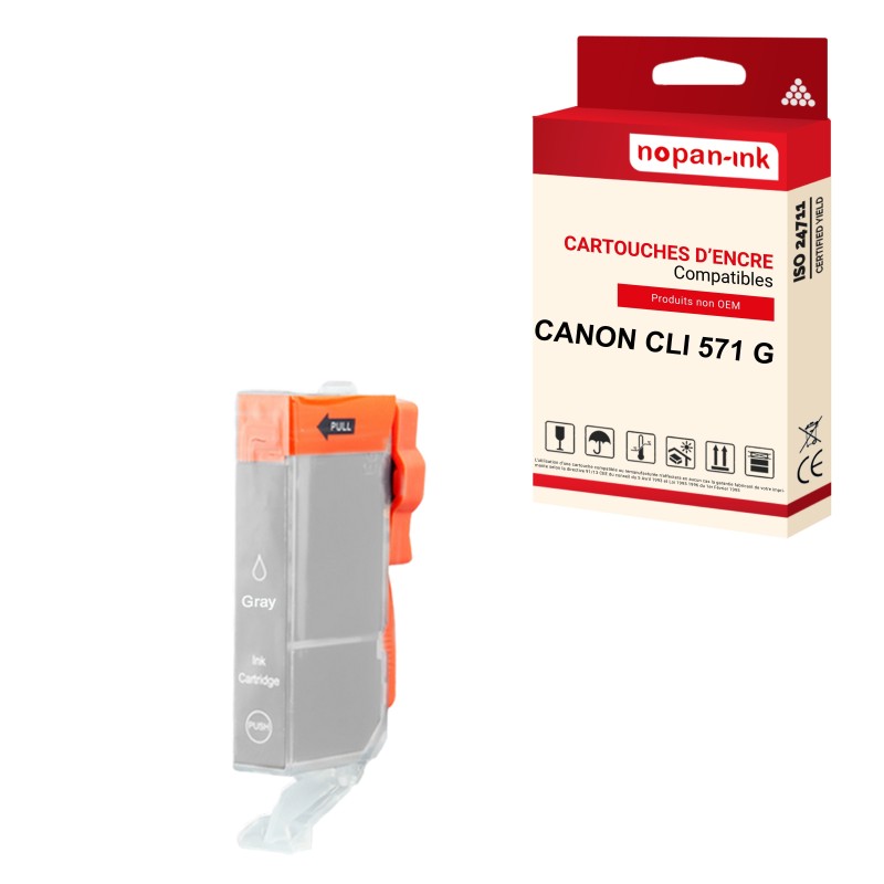 CANON-CLI 571XL-Gris-GY