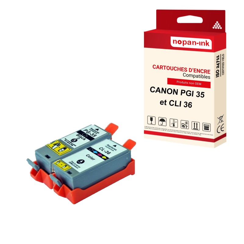 CANON-PGI 35XL + CLI 36XL-Noir + Couleur-JETPK2