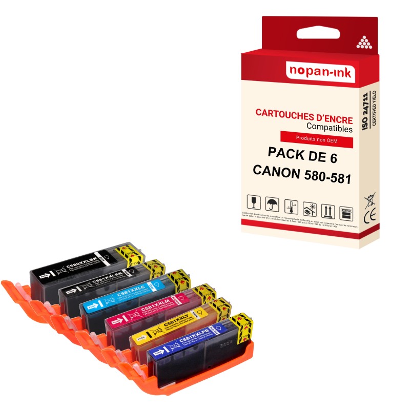 CANON-PGI 580XL + CLI 581XL-Multipack-JET PK6