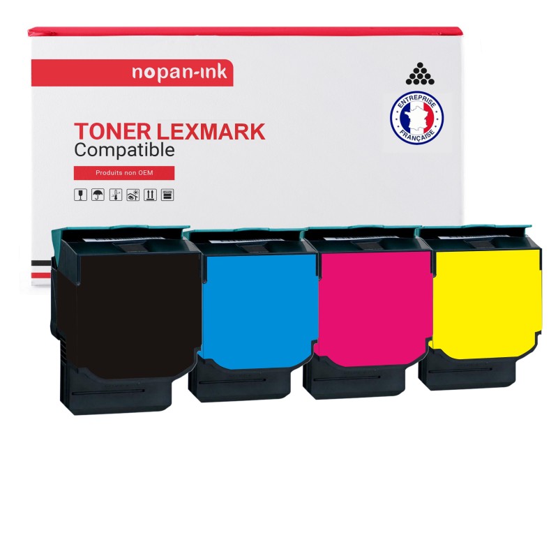 LEXMARK-C540H1KG-Noir + Cyan + Magenta + Jaune-PK4