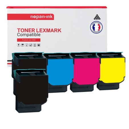 LEXMARK-C540H1KG-Noir x2 + Cyan + Magenta + Jaune-PK5