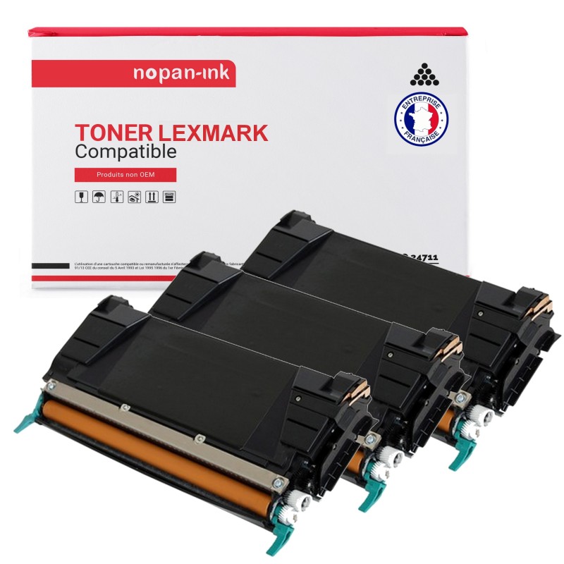 LEXMARK-C746A1CG + C746A1MG + C746A1YG-Cyan + Magenta + Jaune-PK3