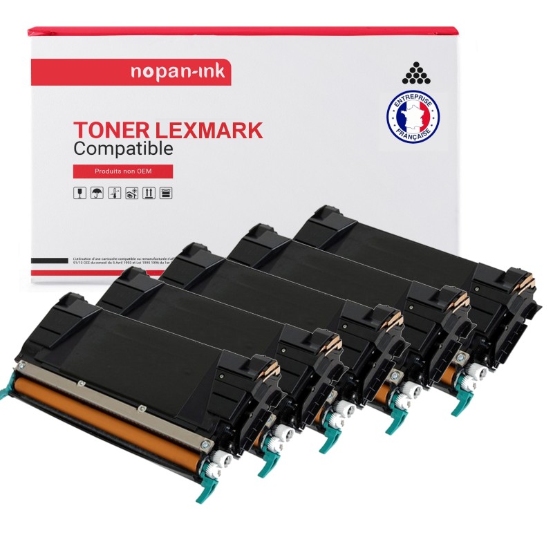 LEXMARK-C746A1KG (x2) + C746A1CG + C746A1MG + C746A1YG-Noir x2 + Cyan + Magenta + Jaune-PK5