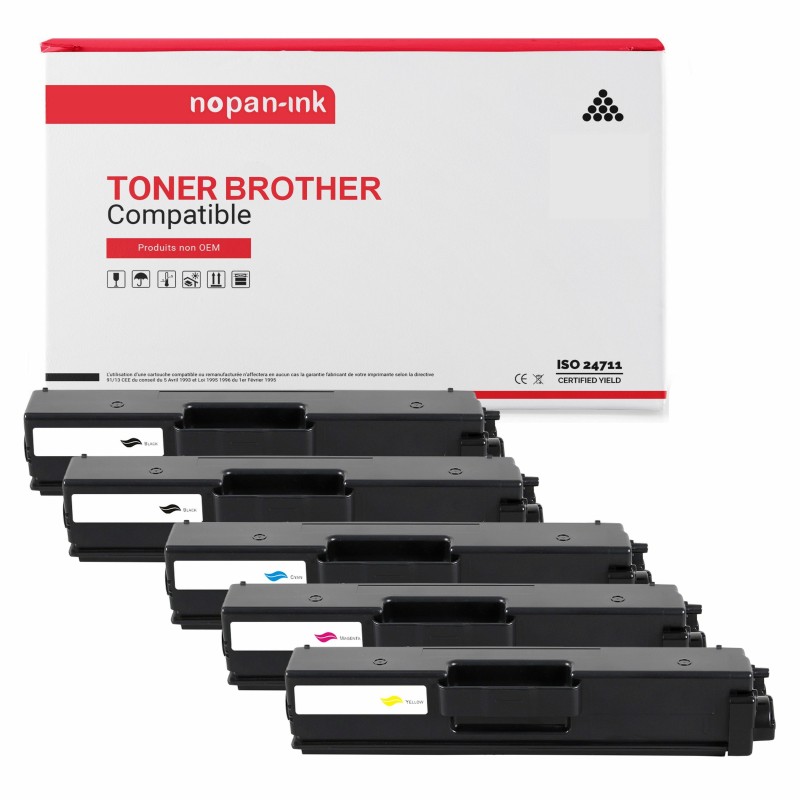BROTHER-TN 426-Noir x2 + Cyan + Magenta + Jaune-PK5