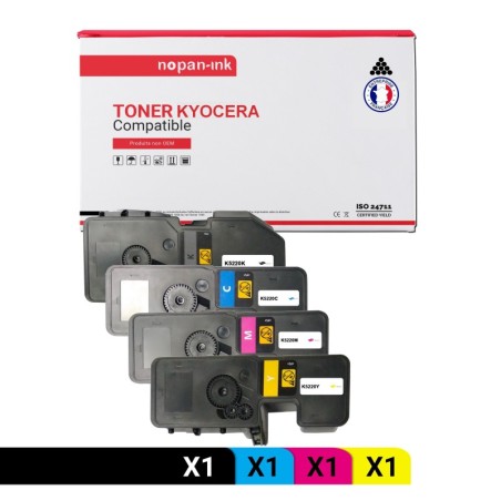 KYOCERA-TK5220K-Noir + Cyan + Magenta + Jaune-PK4