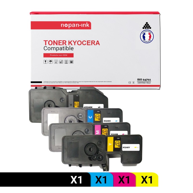 KYOCERA-TK5240K-Noir + Cyan + Magenta + Jaune-PK4
