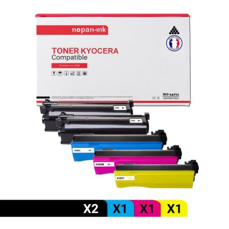 KYOCERA-TK560K-Noir x2 + Cyan + Magenta + Jaune-PK5