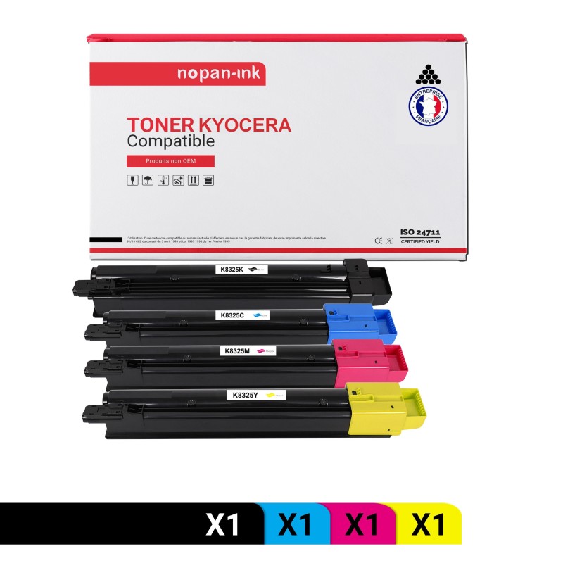 KYOCERA-TK8325K-Noir + Cyan + Magenta + Jaune-PK4