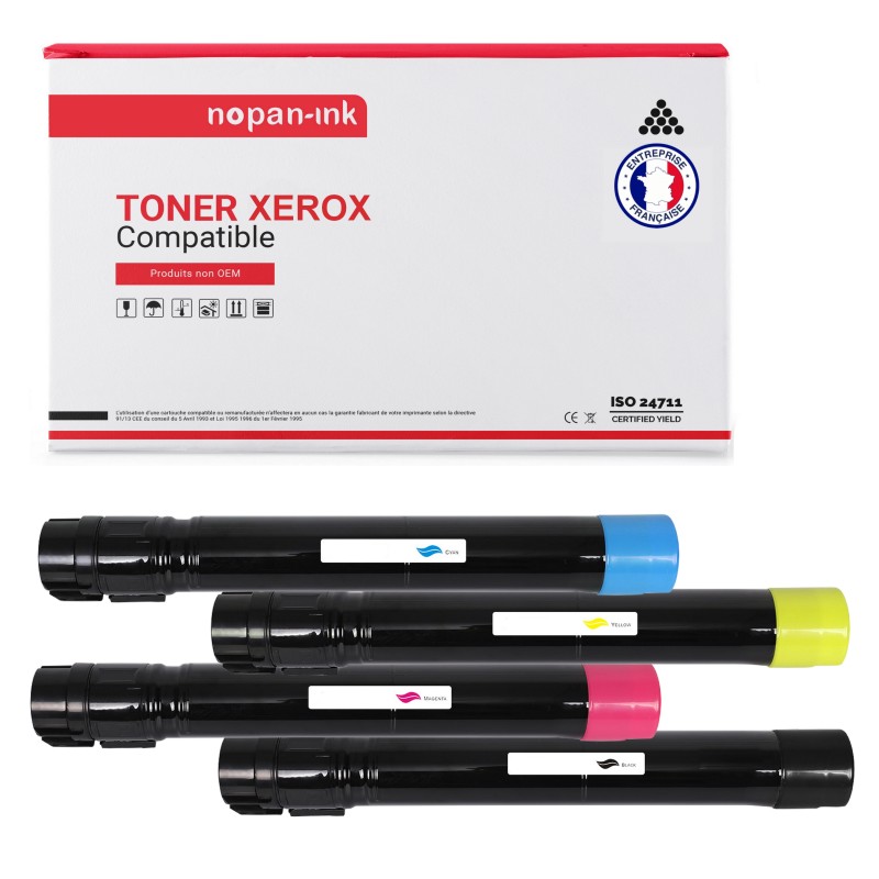 106R01439 106R1439 (Noir + Cyan + Magenta + Jaune) - 4 toners compatibles Pour XEROX