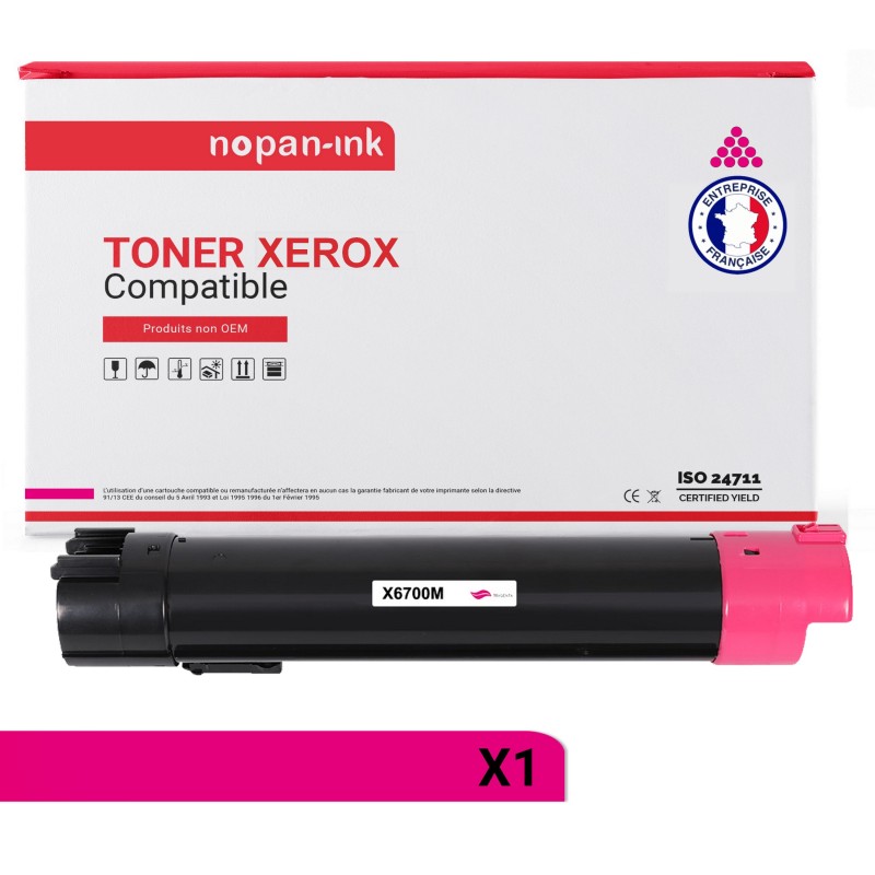 106R01508 106R1508 (Magenta) - 1 toner compatible Pour XEROX