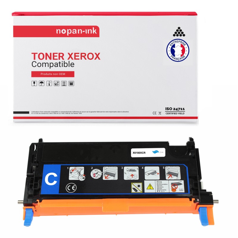 113R00723 113R723 (Cyan) - 1 toner compatible Pour XEROX