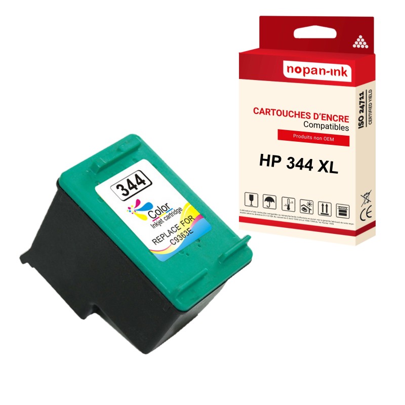 344XL Couleur - Cartouche d'encre compatible pour HP