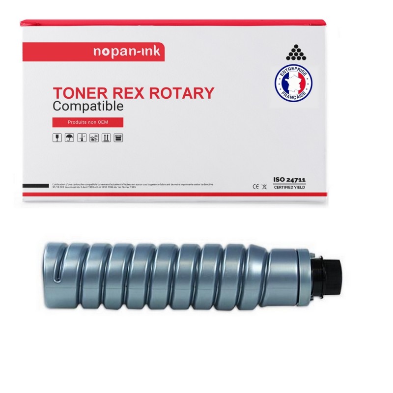 Type 1250D Noir - Toner compatible pour Rex Rotary