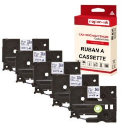 Brother-TZE-FA3-Blanc - Bleu-PK5
