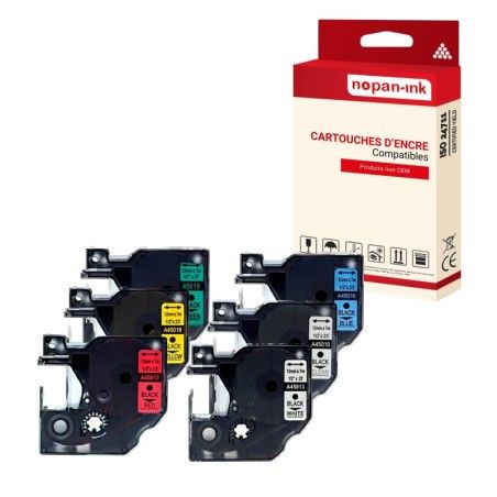 Dymo-45010 45013 45016 45017 45018 45019-Multi-couleurs-
