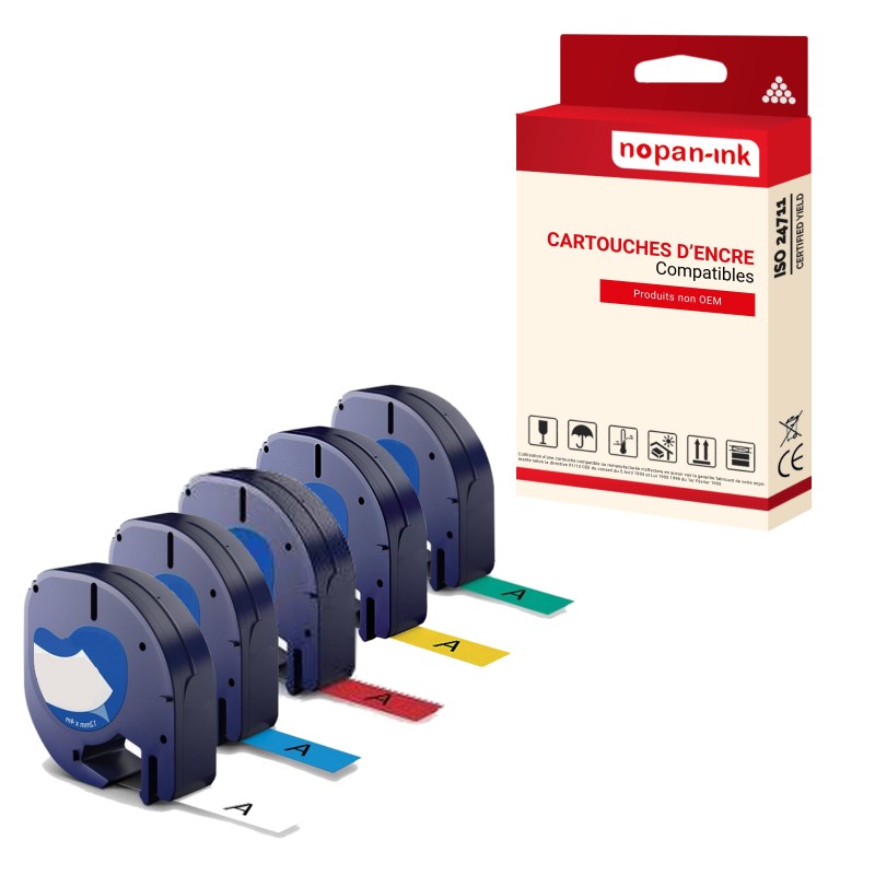 Dymo-91201-91202-91203-91204-91205-Multi-couleurs-