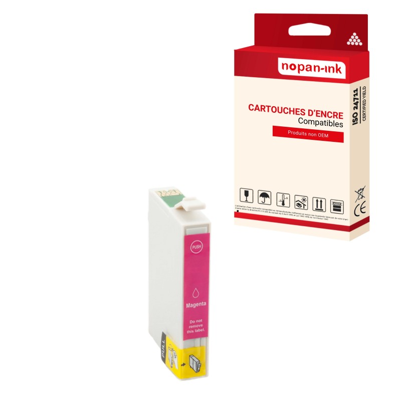 T0443 XL Magenta - CARTOUCHE D'ENCRE COMPATIBLE POUR EPSON