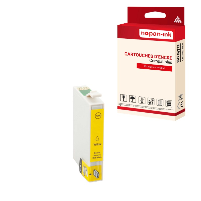 T0444 XL Yellow - CARTOUCHE D'ENCRE COMPATIBLE POUR EPSON