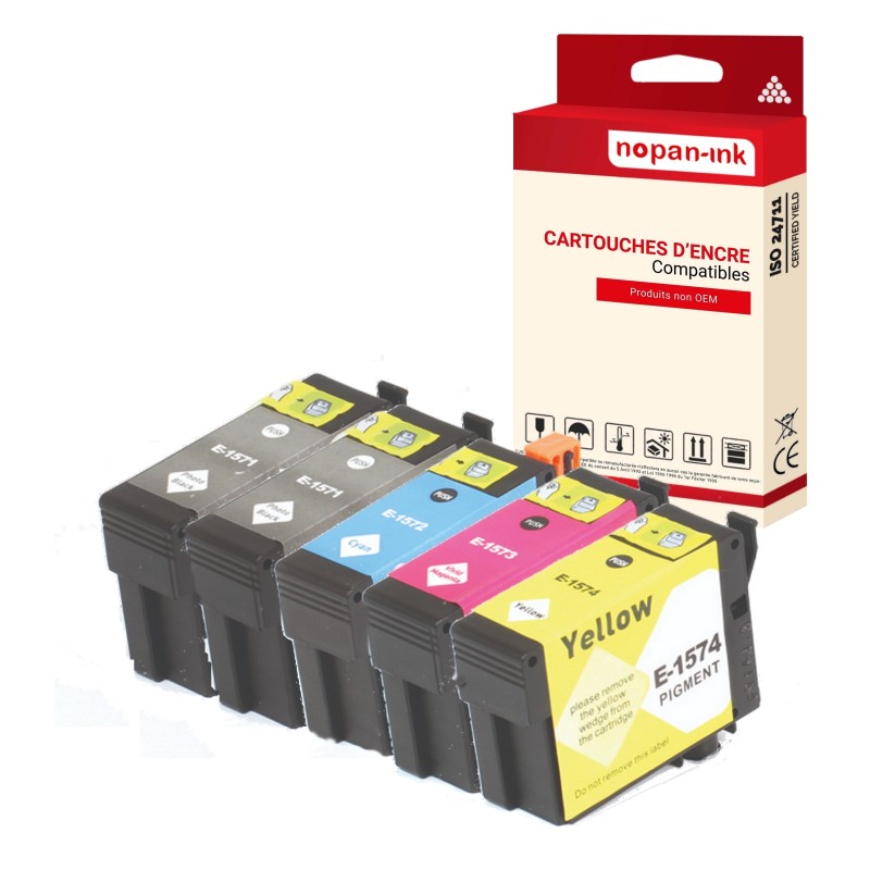 EPSON-(2)T1571 T1572 T1573 T1574-Multipack-PK5