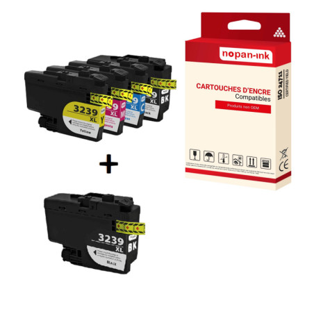 Cartouche pour Brother LC3239XL Compatible Multipack  x 5 NOPAN-INK
