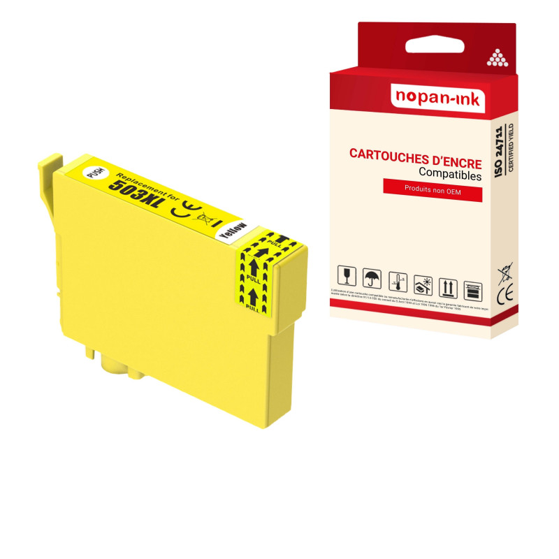 Cartouche pour EPSON 503XXL Piments Compatible Jaune x 1 C13T09R44010 - NOPAN-INK