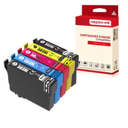 Cartouche pour EPSON 503XXL Piments Compatible Multipack  x 5 C13T09R64010 C13T09Q14010 C13T09R24010 C13T09R34010 C13T09R44011