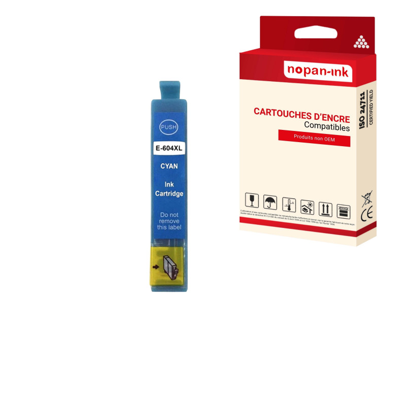 Cartouche pour EPSON 604XL Ananas Compatible Cyan x 1 C13T10H24010 - NOPAN-INK