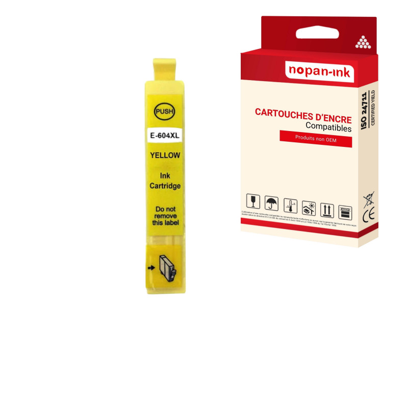 Cartouche pour EPSON 604XXL Ananas Compatible Jaune x 1 C13T09R44010 - NOPAN-INK