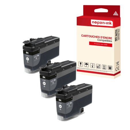 BROTHER LC427XL Cartouche Compatible Noir x 3  avec HL J6010DW, MFC J5955DW, MFC J6955DW, MFC J6957DW, MFC J6959DW.