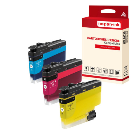 BROTHER LC427XL Cartouche Compatible Multi-couleurs x 3 avec HL J6010DW, MFC J5955DW, MFC J6955DW, MFC J6957DW, MFC J6959DW