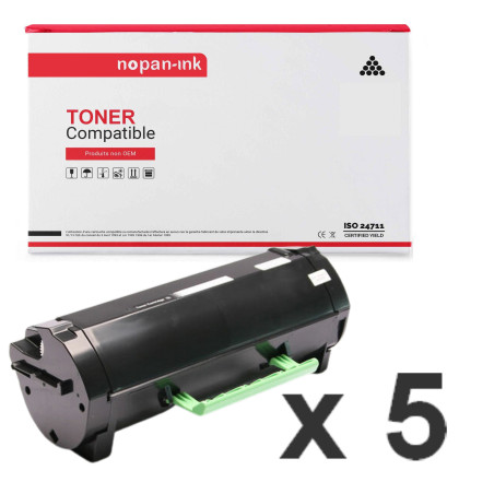 X5 056F2000 6 000 Pages toner compatible pour LEXMARK noir MS321/MS421/MS521/MS621/MS622/MX321/MX421/MX521/MX522/MX622
