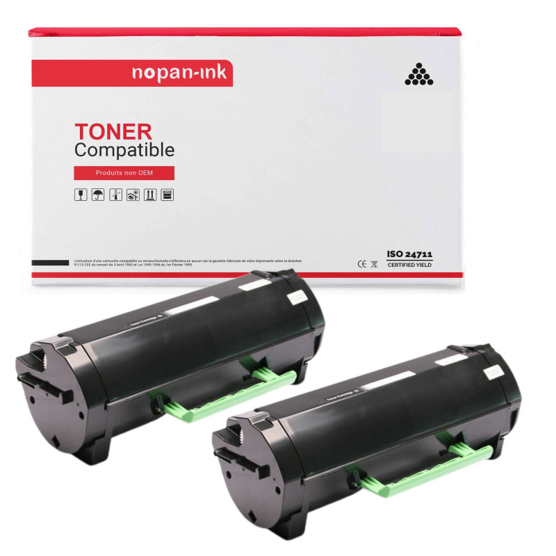 X2 056F2000 6 000 Pages toner compatible pour LEXMARK noir  MS321/MS421/MS521/MS621/MS622/MX321/MX421/MX521/MX522/MX622