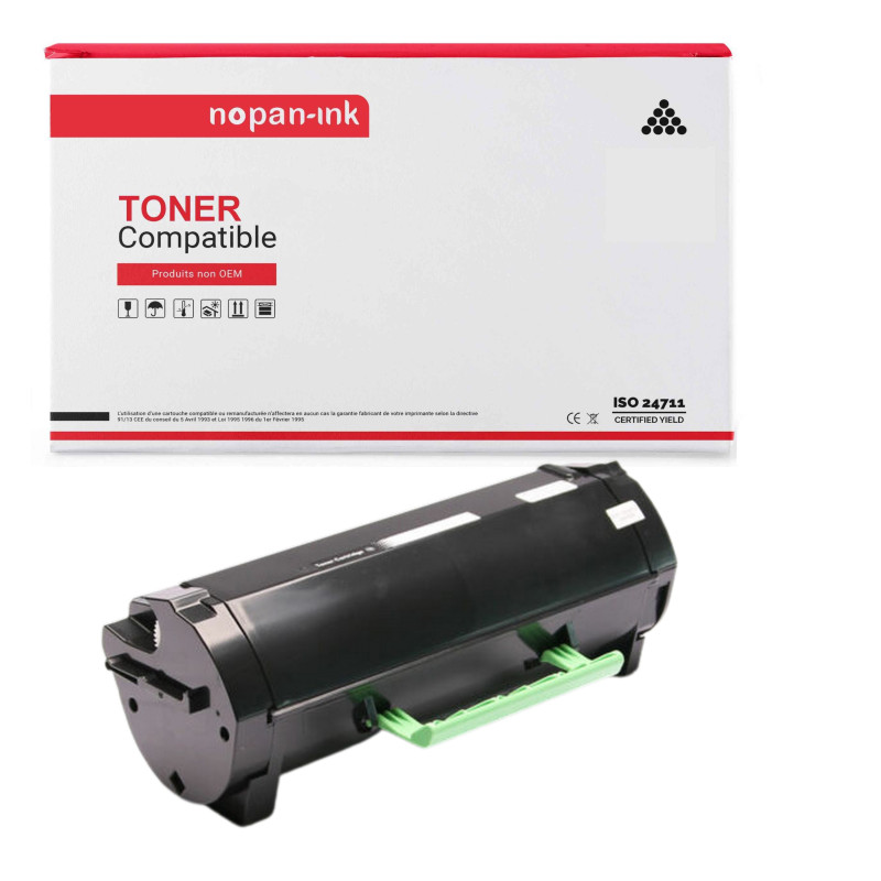 X1 056F2H00 15 000 Pages toner compatible pour LEXMARK noir MS321/MS421/MS521/MS621/MS622/MX321/MX421/MX521/MX522/MX622