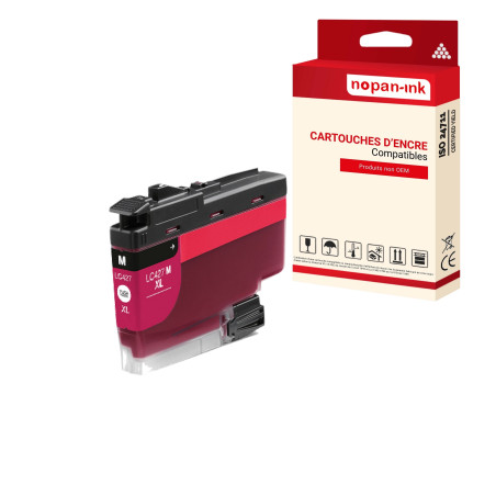 BROTHER LC427XL Cartouche Compatible Magenta x 1  avec HL J6010DW, MFC J5955DW, MFC J6955DW, MFC J6957DW, MFC J6959DW.