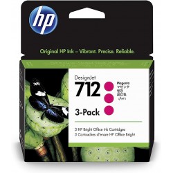 Pack de 3 HP 712 Magenta...