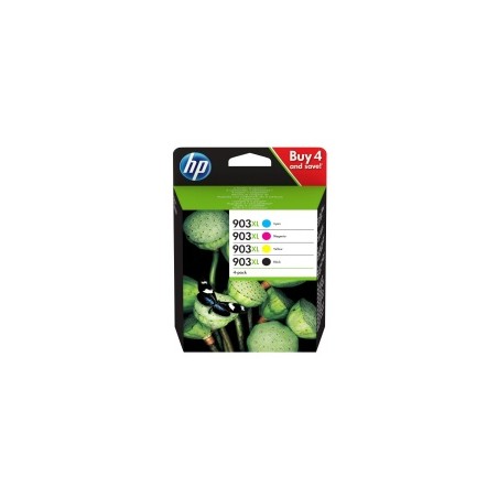 X 4 HP 903 XL 3HZ51AE NOIR, CYAN, MAGENTA, YELLOW CARTOUCHE ORIGINALE