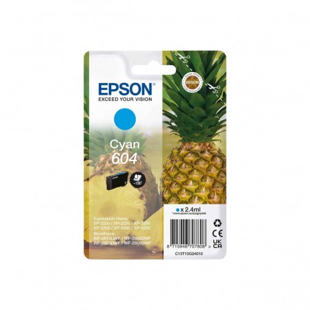 Epson 604 Cyan C13T10G24010 cartouche originale
